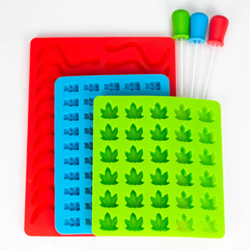 3 Piece Gummy Mold Set with Dropper