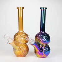 Load image into Gallery viewer, 9&quot; Owl Electroplate Glass Bong
