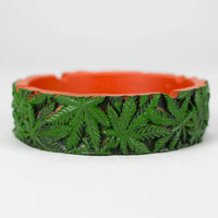 Load image into Gallery viewer, Green Leaf Resin Ashtray
