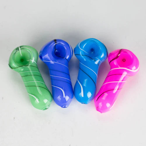 3" Solid Color Peanut Hand Pipe
