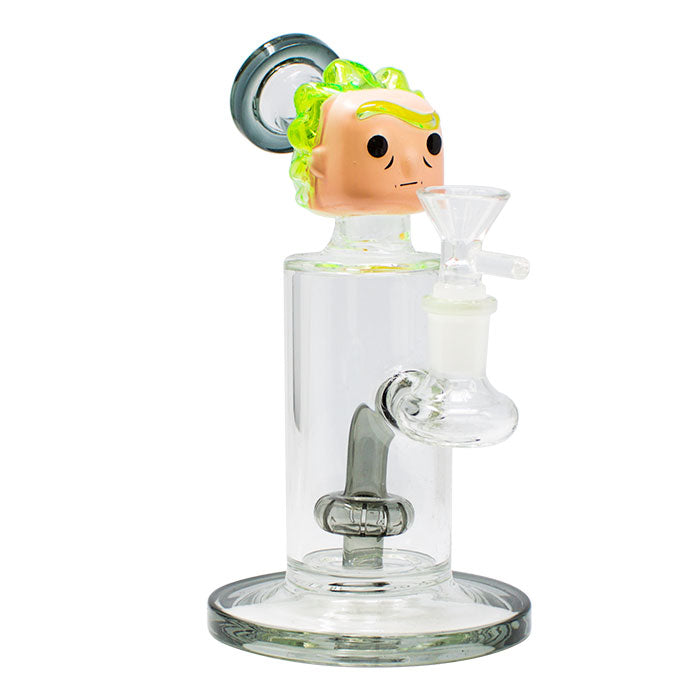 Ricky Faced Small Glass Bong 8 Inches