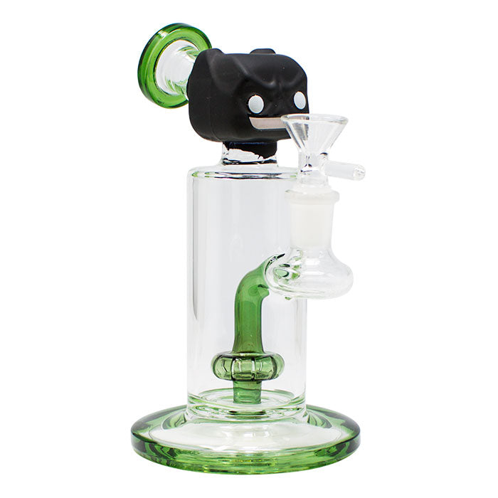 Batman Faced Small Glass Bong 8 Inches