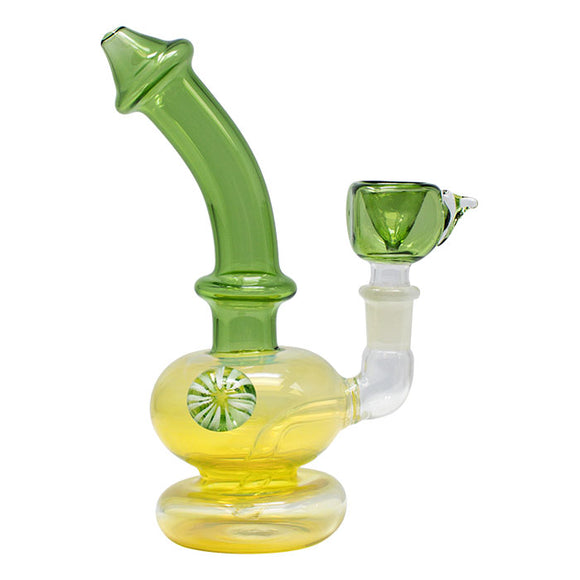 Green Chameleon Glass 7 Inches Color Changing Bong