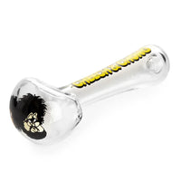Load image into Gallery viewer, Cheech &amp; Chong® Glass | 4.5&quot; Bloat On Hand Pipe W/Ash Catcher Mouthpiece
