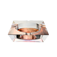 Load image into Gallery viewer, Crystal Cigar Ashtray - Tobacco Leaf
