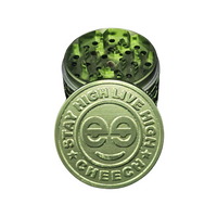 Load image into Gallery viewer, Cheech 63mm 4 Piece Retro Logo Grinder
