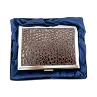 Load image into Gallery viewer, Croc Faux Leather Finish Cigarette Case
