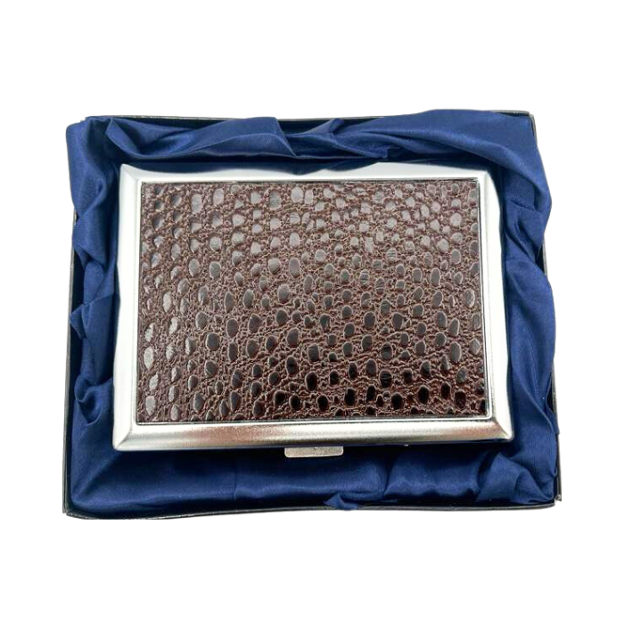 Croc Faux Leather Finish Cigarette Case