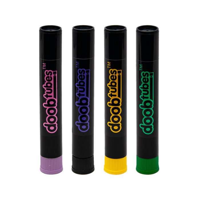 Doob Tubes Black With Color Logo Small