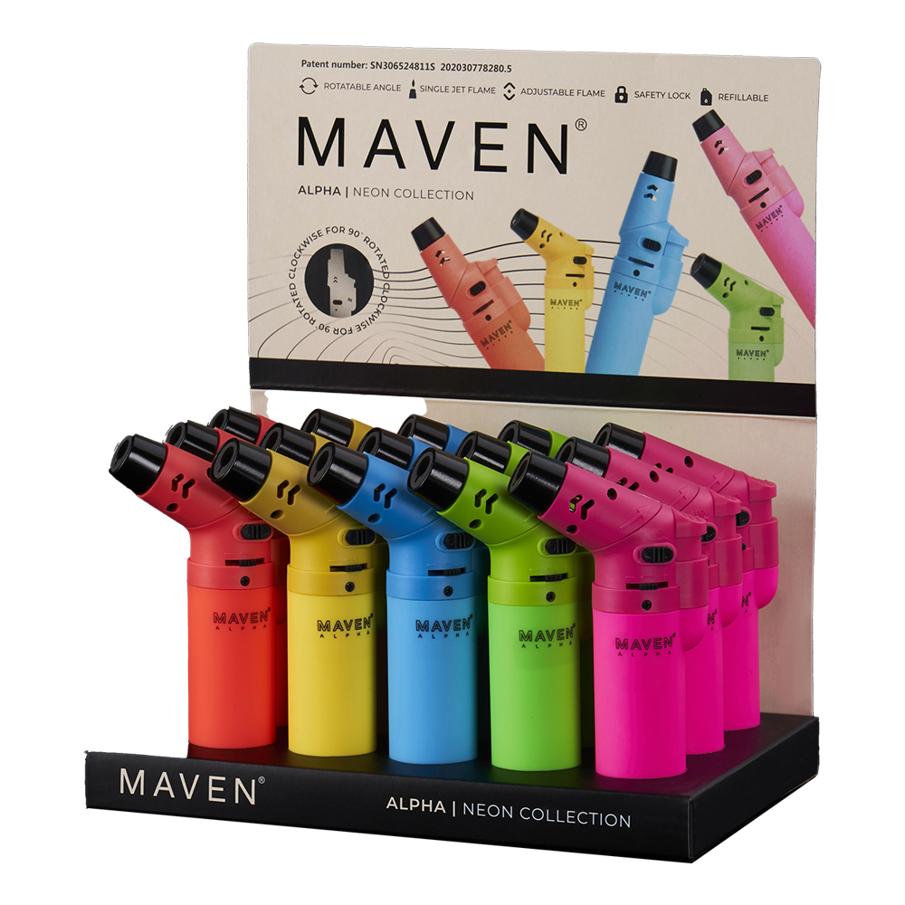 Maven Alpha+ Neon Collection Torch Lighter