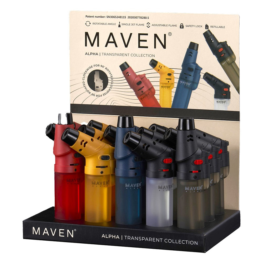 Maven Alpha+ Transparent Collection Torch Lighter