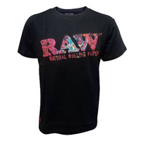 Load image into Gallery viewer, Raw Black and Pink Tshirt
