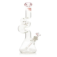 Load image into Gallery viewer, Red Eye Glass 16&quot; 7mm Double Zong Bong

