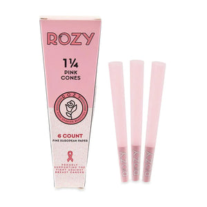 Rozy | Pink 1 ¼ Size Pre-Rolled Cones 6pk