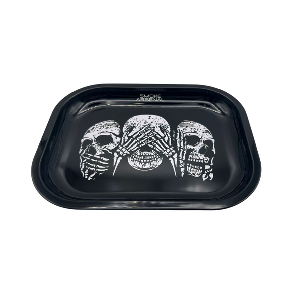 See No Evil Metal Rolling Tray - Small