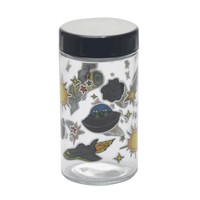 Load image into Gallery viewer, 180ml Glass Storage Jar with Sticker Design
