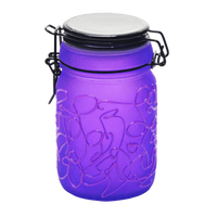 Load image into Gallery viewer, Spider Web Design Glass Storage Jar
