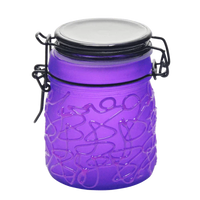 Load image into Gallery viewer, Spider Web Design Glass Storage Jar
