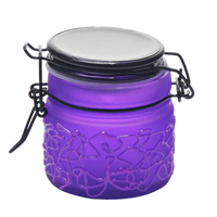 Load image into Gallery viewer, Spider Web Design Glass Storage Jar
