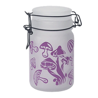 Load image into Gallery viewer, Purple Mushroom Glass Storage Jar
