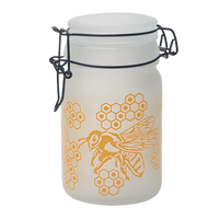Load image into Gallery viewer, Honey Bee Glass Storage Jar
