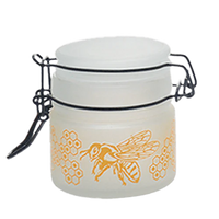 Load image into Gallery viewer, Honey Bee Glass Storage Jar
