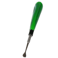 Load image into Gallery viewer, 5" Busy Line Glass Handle Stainless Steel Tool
