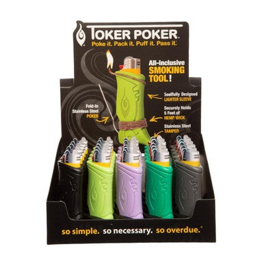 Toker Poker Regular Mixed Colors Multi-Tool Lighter Sleeve