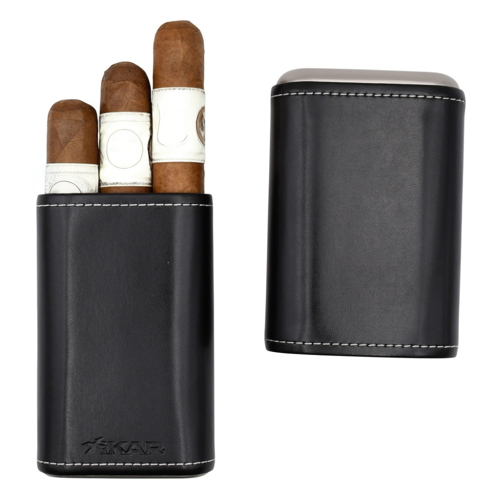 Xikar Envoy Three Finger Leather Cigar Case