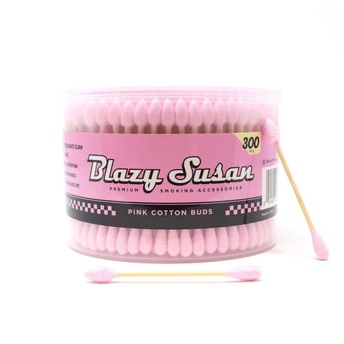 Blazy Susan Pink Premium Cotton Swabs 300