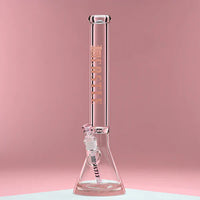 Load image into Gallery viewer, Castle Glassworks 18 inch 9mm Colour Logo Beaker Bong
