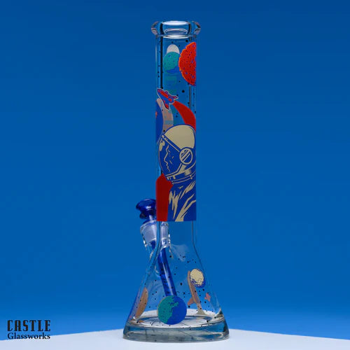 Castle Glassworks Space Case 16 inch Beaker Bong