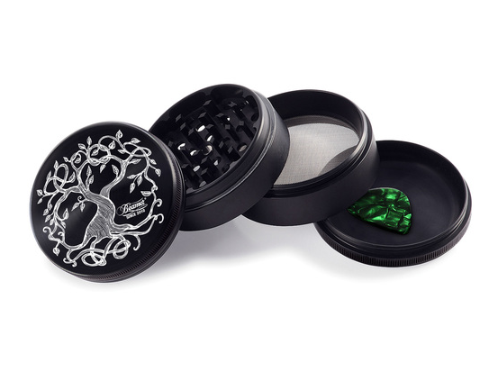 Beamer Tree Of Life Grinder with Guitar Pick, 63mm Aircraft Grade