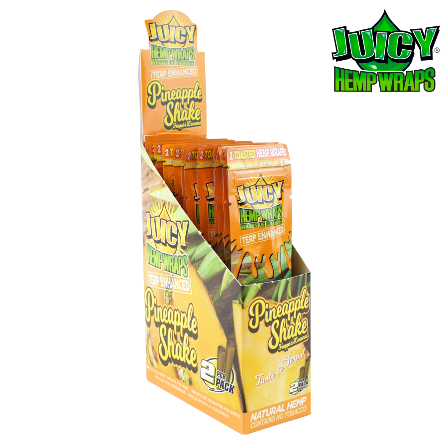 Juicy Hemp Wraps - Terp Infused - Pineapple Shake