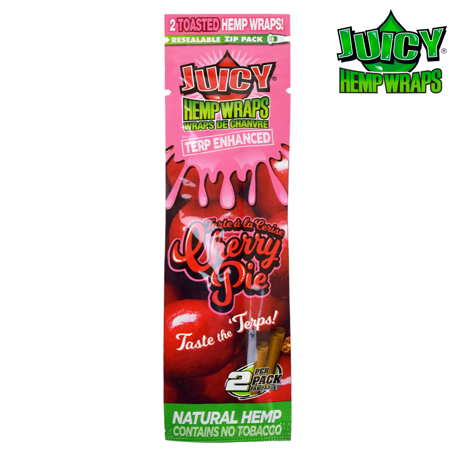 Juicy Hemp Wraps - Terp Infused - Cherry Pie